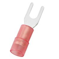 270-7652 RS PRO Insulated Crimp Spade Connector, 0.5mm² to 1.5mm², 22AWG to 16AWG, 3.7mm Stud Size Nylon, Red