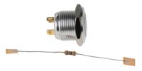 175-8499 RS PRO Illuminated Push Button Switch, Momentary, Panel Mount, 16mm Cutout, SPST, Green, Red LED, 36V dc, IP67