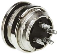 c091-31n004-1002 Amphenol C 091 D Series, 4 Pole Din Socket Socket, 5A, 300 V ac/dc IP67, Screw On
