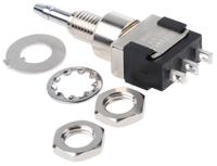 mpa-106-d KNITTER-SWITCH Miniature Push Button Switch, Latching, Panel Mount, 6.2mm Cutout, SPDT, 125/250V ac