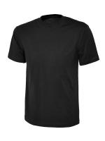 285-4901 RS PRO Black 100% Cotton Short Sleeve T-Shirt, UK- M
