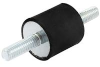 185-4496 RS PRO Cylindrical M10 Anti Vibration Mount, Male to Male Bobbin with 152kg Compression Load