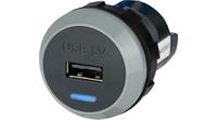 pv65r-s Alfatronix Dual USB Car Charger, 24V dc Input, 5V dc Output USB Type A, 2.1A