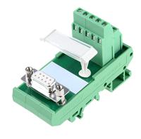 2281186 Phoenix Contact FLKM-D9 SUB/B Series 9-Contact Female Interface Module, D-sub Connector, DIN Rail Mount, 2.5A