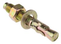 908-6977 RS PRO Carbon Steel Anchor Bolt M12 x 80mm, 12mm Fixing Hole