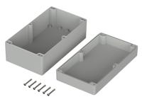 02255094 Bopla Euromas Series Light Grey Polycarbonate V0 Enclosure, IP66, IK07, Light Grey Lid, 360 x 200 x 149.5mm