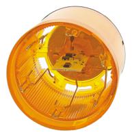 84331055 Werma 843 Series Yellow Flashing Effect Beacon Unit, 24 V dc, LED Bulb, AC, DC, IP54