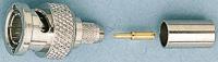j01000b0022 Telegartner, Plug Cable Mount BNC Connector, 50Ω, Crimp Termination, Straight Body