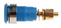 233020-23 Staubli Blue Female Banana Socket, 4 mm Connector, Solder Termination, 32A, 1000V, Gold Plating