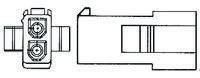 172329-1 TE Connectivity, Mini-Universal MATE-N-LOK Female Connector Housing, 4.2mm Pitch, 3 Way, 1 Row