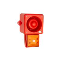 yl50dla25rfhvwr Clifford & Snell YL50 Hi Vis Series Amber Sounder Beacon, 24 V dc, IP66, Wall Mount, 112dB at 1 Metre