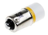 205-583 RS PRO Yellow LED Indicator Lamp, 230V ac, BA9s Base, 10mm Diameter, 135mcd