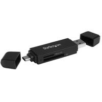 sdmsdrwu3ac StarTech.com 2 port USB 3.1 External Card Reader Writer for MicroSD, SD Memory Cards