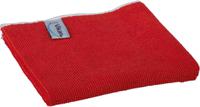 691134 Vikan Basic microfibre cloth Red Microfibre Cloths for General Cleaning, Wet/Dry Use, Box of 5, 320 x 320mm, Repeat Use
