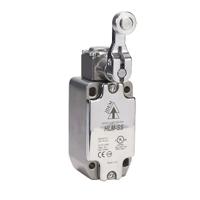 175001 IDEM HLM-SS Series Short Roller Lever Safety Limit Switch, 2NC, 2NO, IP67, IP69K, 2NO/2NC, Stainless Steel Housing,