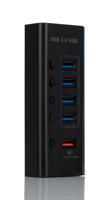 220-6493 RS PRO 5 Port USB 3.0 USB A  Hub, Mains Plug Powered, 115 x 47 x 25mm