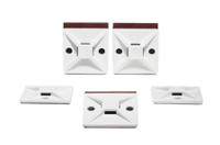 151-02246-mb4apt-a-pa66-wh HellermannTyton Self Adhesive White Cable Tie Mount 28 mm x 28mm, 5.6mm Max. Cable Tie Width