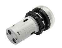 lpmld7 Lovato, LPML, Panel Mount Clear LED Pilot Light, 22mm Cutout, IP66, IP67, IP69K, Round, 48V