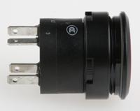 k84-6034205 EAO 84 Series Illuminated Push Button Switch, Momentary, Panel Mount, 22.5mm Cutout, SPST, 24V dc, IP67