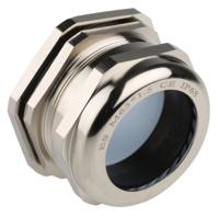 831-9043 RS PRO Metallic Nickel Plated Brass Cable Gland, M63 Thread, 37mm min., 44mm max., IP68