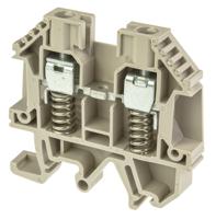 9537470000 Weidmuller WDU Series Brown Feed Through Terminal Block, 6mm², Single-Level, Screw Termination
