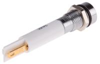 843-2470 RS PRO Orange Panel Mount Indicator, 21.6 → 26.4V dc, 8mm Mounting Hole Size, IP67