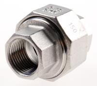 499-3423 RS PRO Stainless Steel Pipe Fitting, Straight Octagon Union, Female G 3/8in x Female G 3/8in