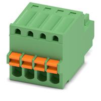 1881341 Phoenix Contact, 2.5mm Pitch, FK-MC 0.5/4-ST-2.5, 4 Way, , Pluggable Terminal Block, Plug, Cable Mount, Spring Cage