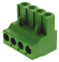 796634-4 TE Connectivity, 5.08mm Pitch, 4 Way, Pluggable Terminal Block, Plug, Cable Mount, Screw Down Termination,