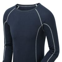 bz1501n-xl PULSAR Navy 50% Polyester, 50% Viloft Thermal Shirt, XL