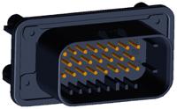 1-776228-1 TE Connectivity, AMPSEAL Automotive Connector Plug Black Panel Mount 23 Way, Solder Termination