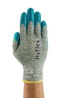11501060 Ansell HyFlex 11-501 Grey Kevlar Cut Resistant Gloves, Size 6, Nitrile Foam Coating