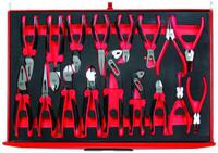 ttemb17 Teng Tools 17-Piece Plier Set, Angled, Bent, Flat, Straight Tip