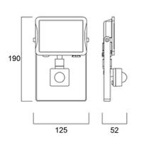 90165 Sylvania SYLFLOOD Floodlight, 18 W, 2000 lm, IP65