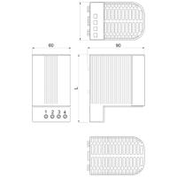 nsycr100wu3c Schneider Electric Enclosure Heater, 270 → 420V ac, 100W Output, 150mm x 60mm x 90mm