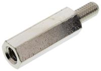 304420040050 Essentra Standoff, M4 Thread, 20mm Body, Brass, Male/Female