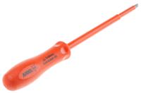 911-1102 ITL Insulated Tools Ltd Slotted Insulated Screwdriver, 5 x 1 mm Tip, 150 mm Blade, VDE/1000V, 227 mm Overall