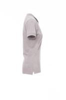 000841-0554-13001-s Payperwear VENICE LADY MELANGE Grey 10% Polyester, 90% Cotton Polo Shirt, UK- S, EUR- S