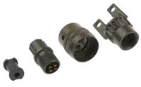 pt06a-8-4ssr Amphenol Socapex, PT, Copper Alloy 4 Way Cable Mount MIL Spec Circular Connector PlugGreen, Socket Contacts,Shell Size