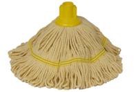 sb536 Vikan 200g Yellow Cotton Mop and Handle