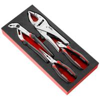 modmcpea1 Facom 4-Piece Plier Set, Straight Tip, 160 mm, 200 mm Overall