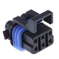12052848 Delphi, Metri-Pack 150 Automotive Connector Socket Black Cable Mount 6 Way, Crimp Termination