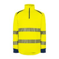 sweatlgh01jml T2S Yellow/Navy Unisex Hi Vis Sweatshirt, L