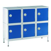 214-441 RS PRO 1 Door Steel Light Grey Locker, 450 mm x 450 mm x 450mm