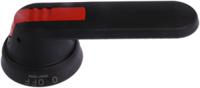ohb125j12-1sca022381r1560 ABB Black Rotary Handle