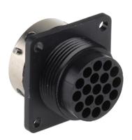 tr1619rfs1nb-192922-1220 ITT Cannon Circular Connector, 19 Contacts, Panel, Standard Connector, Socket, Female, IP65, Trident Ringlock Series