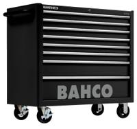 1475kxl8black Bahco 8 Drawer Solid Steel Wheeled Tool Trolley