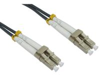 284-6817 RS PRO LC to LC Duplex Multi Mode OM1 Fibre Optic Cable, 3mm, Grey, 500mm