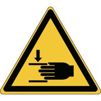 829872 Brady Self-Adhesive Machinery Hazard Hazard Warning Sign