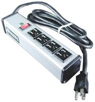 836-1637 Wiremold 1.8m 4 Socket NEMA 5-15R Extension Lead, 120 V